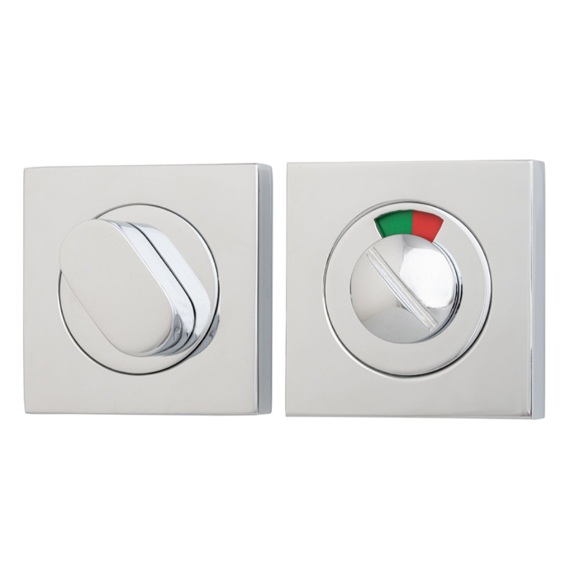 Iver Privacy Turn Oval with Indicator Concealed Fix Square Polished Chrome