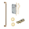 Iver Pull Handle Berlin Key/Thumb Polished Brass Entrance Kit L485mm