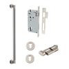 Iver Pull Handle Berlin Key/Thumb Satin Nickel Entrance Kit L485mm