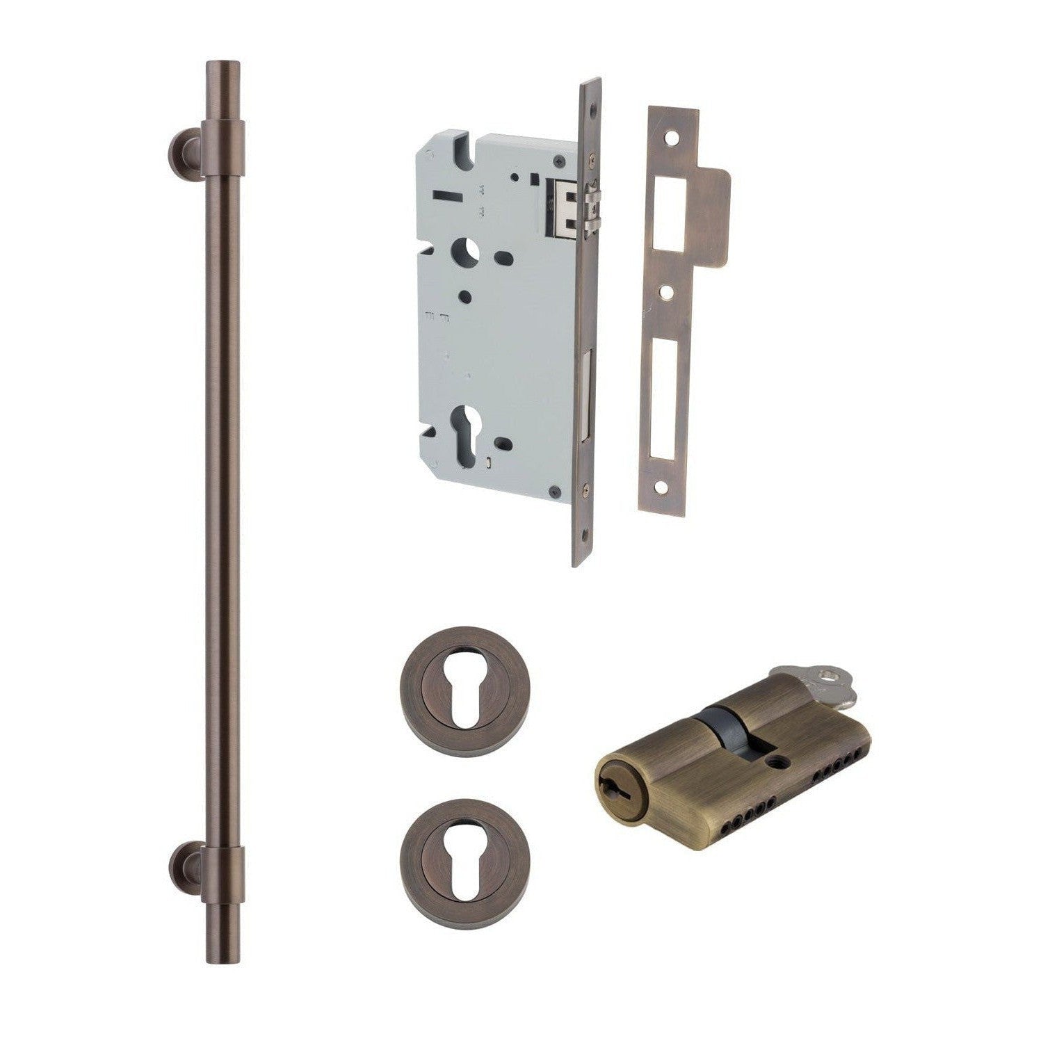 Iver Pull Handle Helsinki Key/Key Signature Brass L560mm Entrance Kit