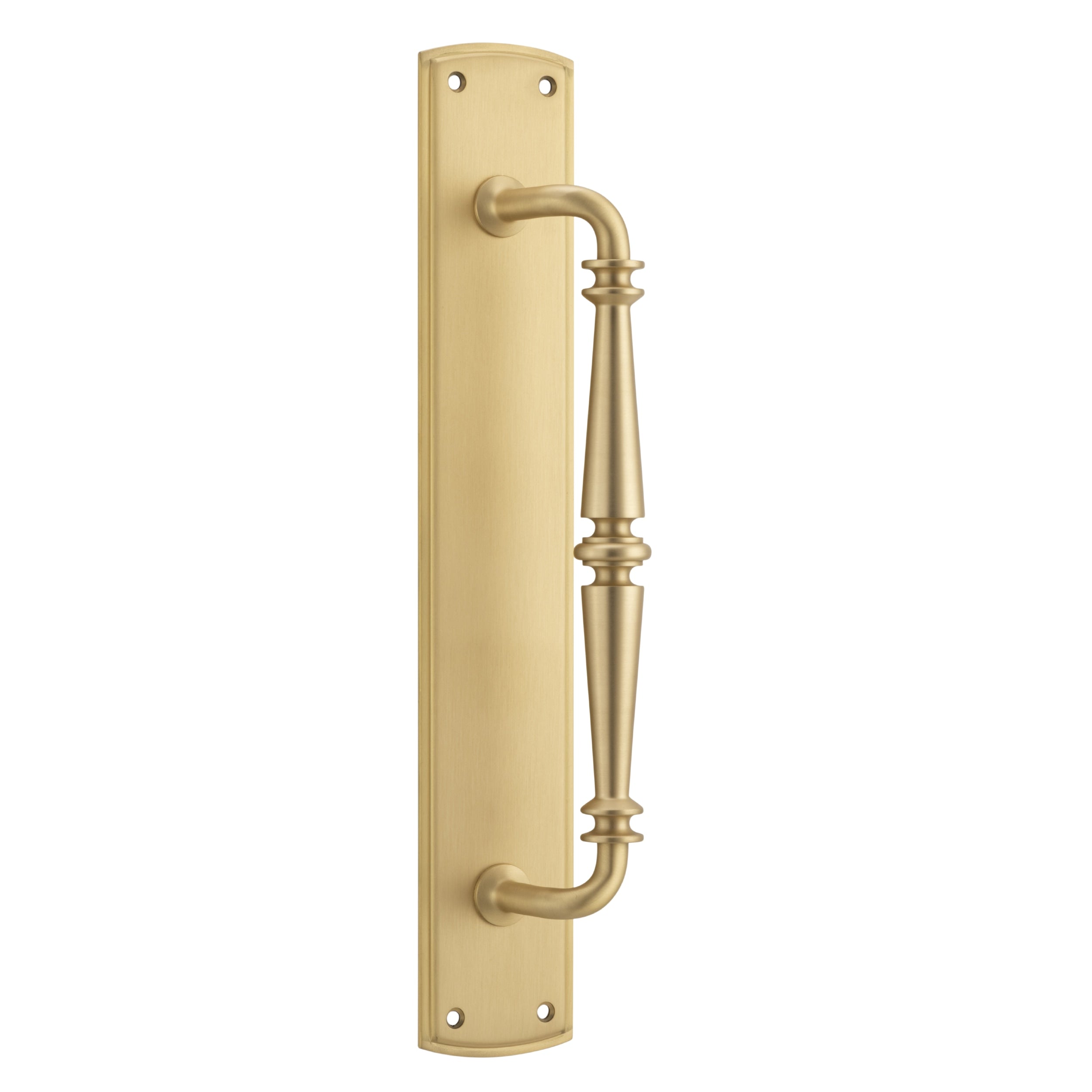 Iver Pull Handle Sarlat Backplate Brushed Brass 380mm