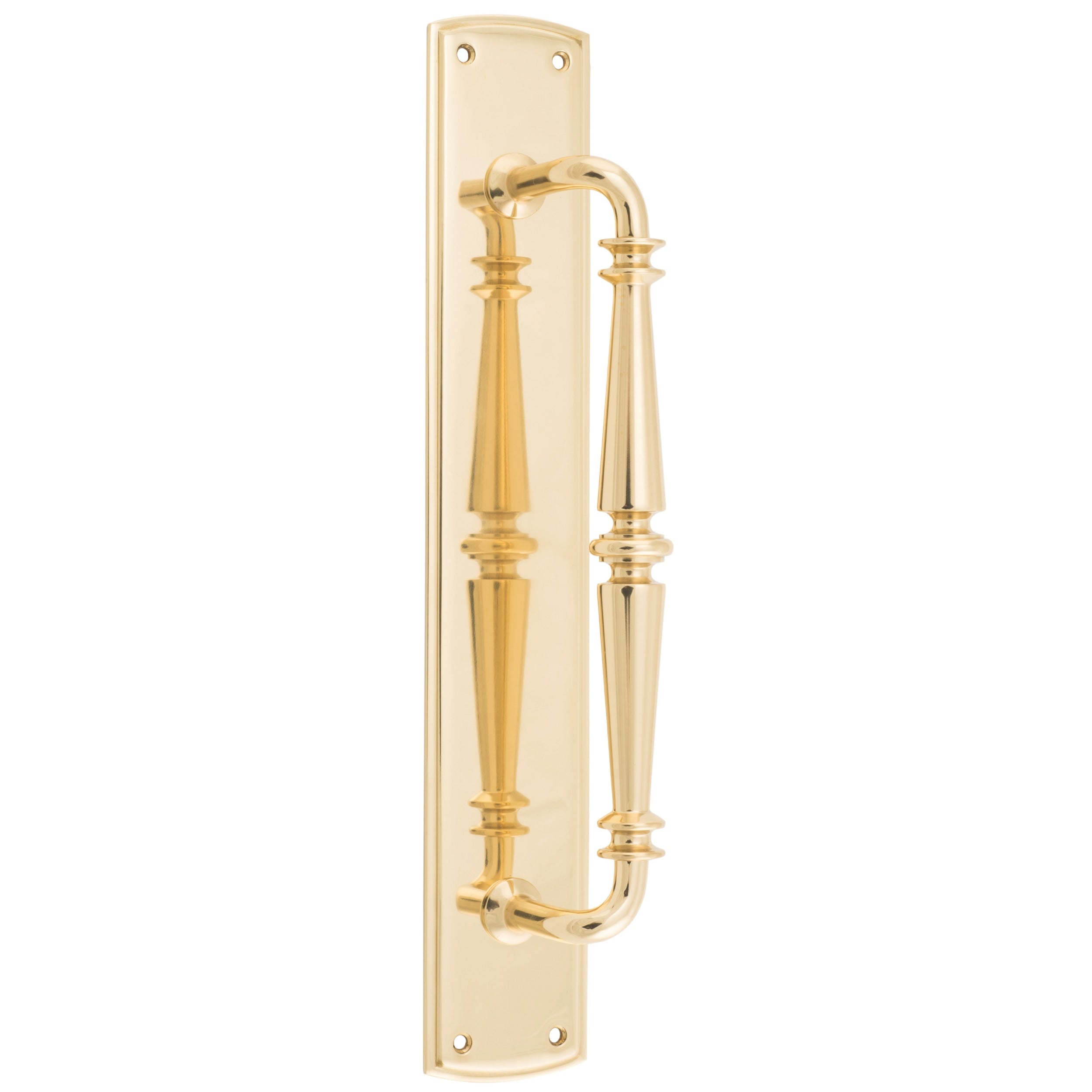 Iver Pull Handle Sarlat Backplate Polished Brass 380mm