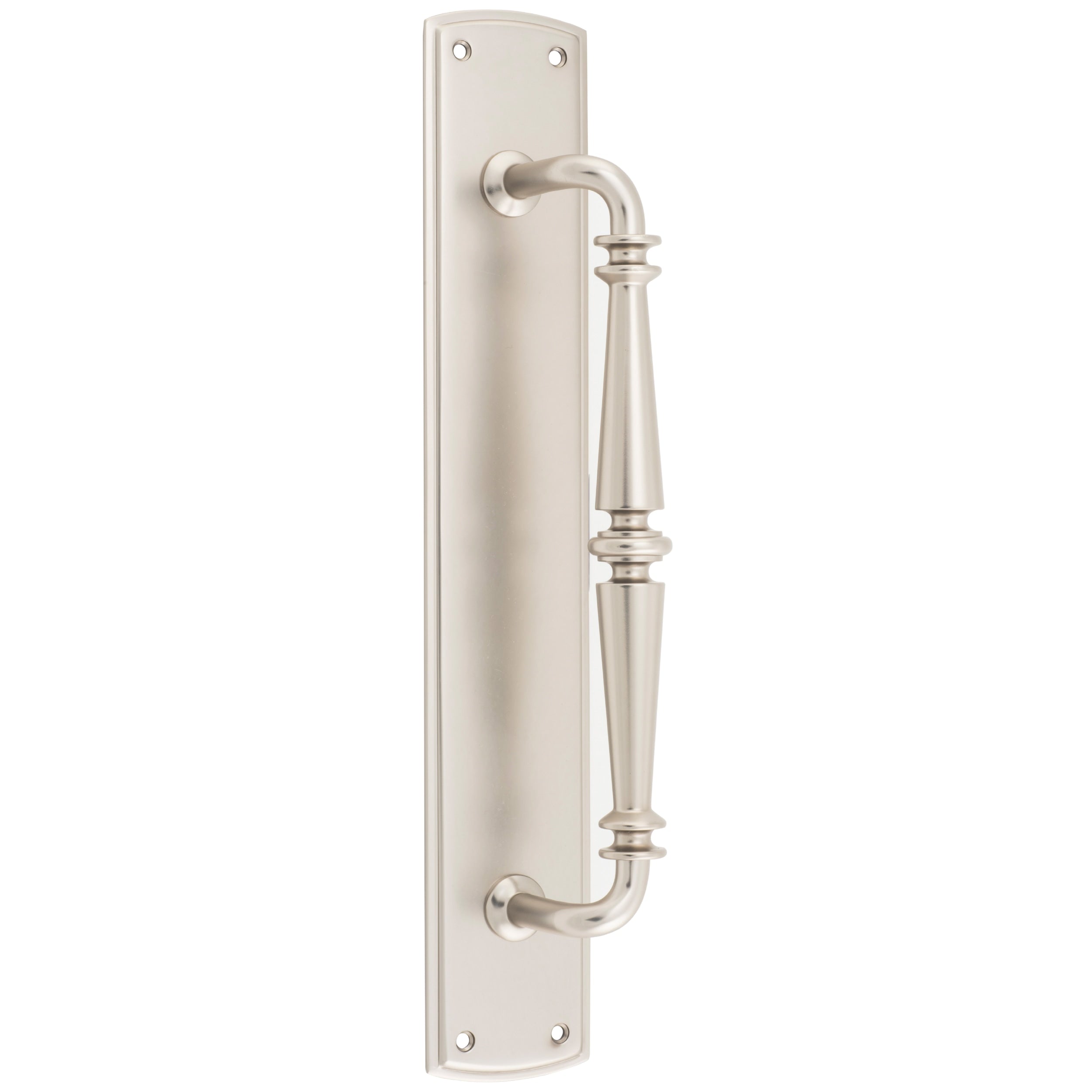 Iver Pull Handle Sarlat Backplate Satin Nickel 380mm