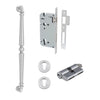 Iver Pull Handle Sarlat Key/Key Brushed Chrome L485mm Entrance Kit