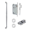 Iver Pull Handle Sarlat Key/Key Brushed Chrome L635mm Entrance Kit