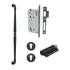 Iver Pull Handle Sarlat Key/Key Matt Black L635mm Entrance Kit