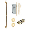 Iver Pull Handle Sarlat Key/Key Polished Brass L635mm Entrance Kit