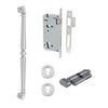 Iver Pull Handle Sarlat Key/Thumb Brushed Chrome L485mm Entrance Kit