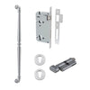 Iver Pull Handle Sarlat Key/Thumb Brushed Chrome L635mm Entrance Kit