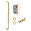 Iver Pull Handle Sarlat Key/Thumb Brushed Gold PVD L635mm Entrance Kit