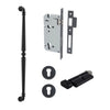 Iver Pull Handle Sarlat Key/Thumb Matt Black L635mm Entrance Kit