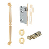 Iver Pull Handle Sarlat Key/Thumb Polished Brass L485mm Entrance Kit