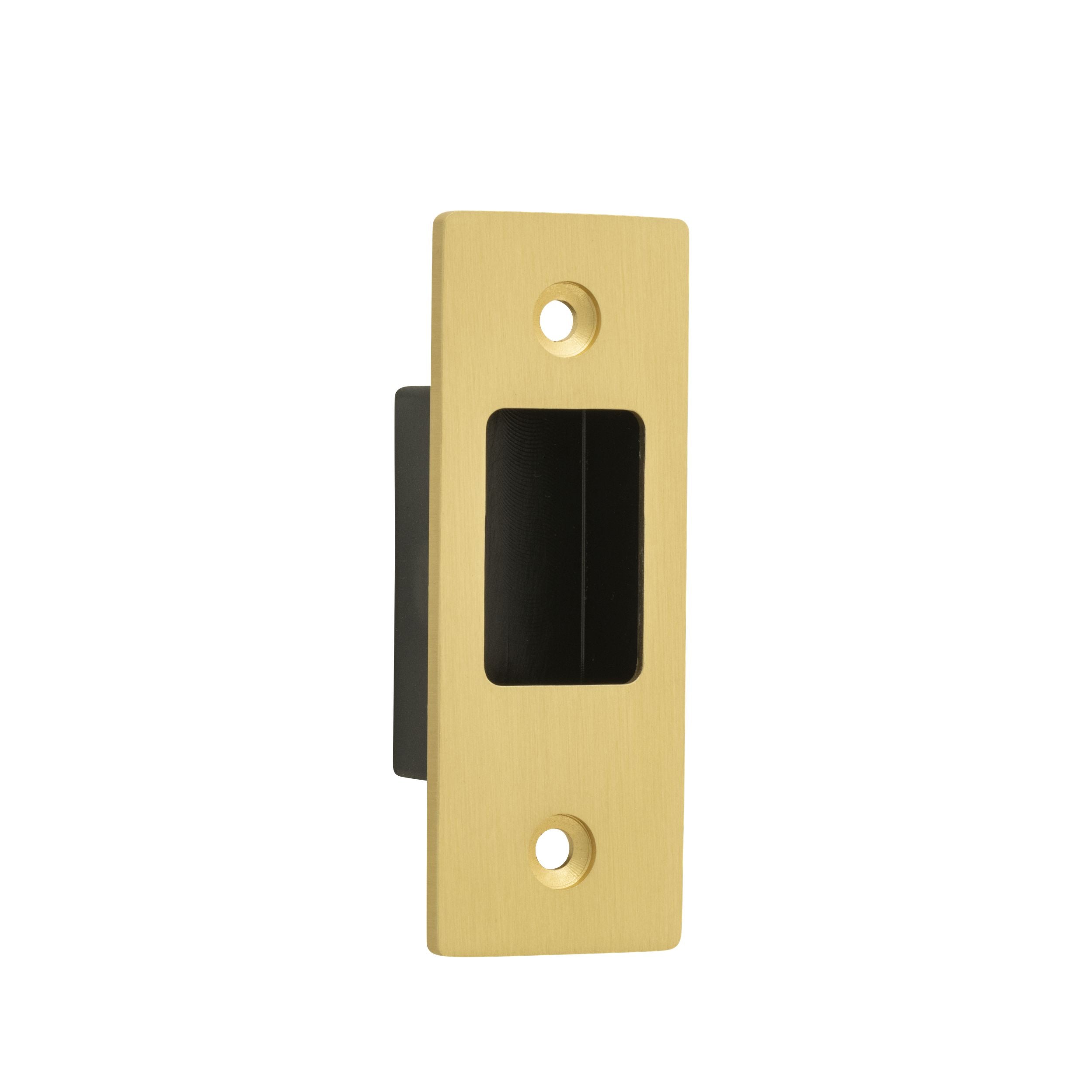 Iver Sliding Door Edge Pull Rectangular Brushed Gold PVD H76xW28mm