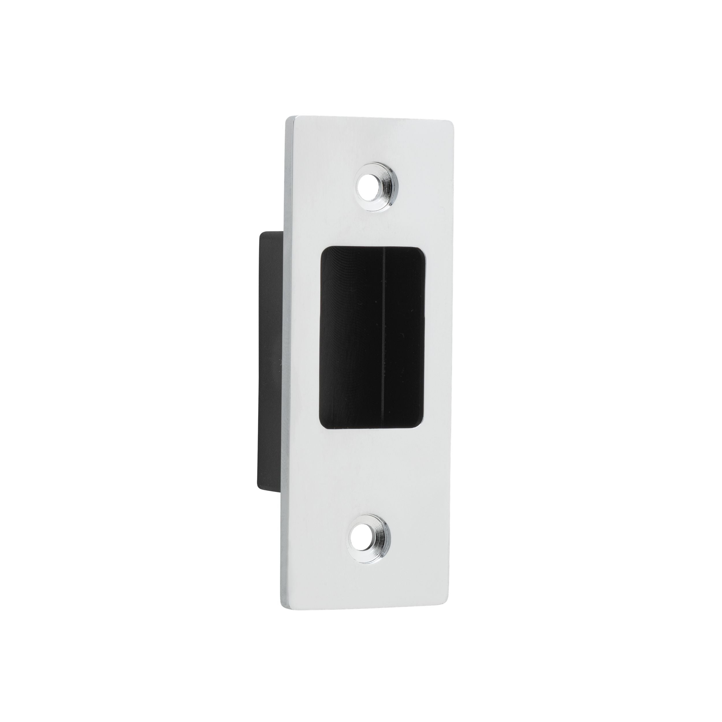 Iver Sliding Door Edge Pull Rectangular Polished Chrome H76xW28mm