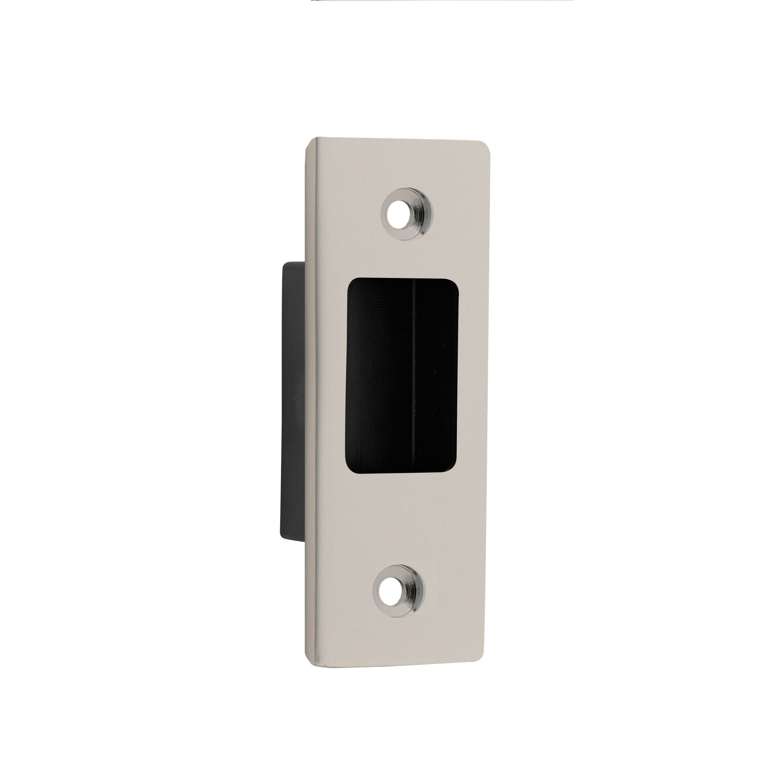 Iver Sliding Door Edge Pull Rectangular Satin Nickel H76xW28mm