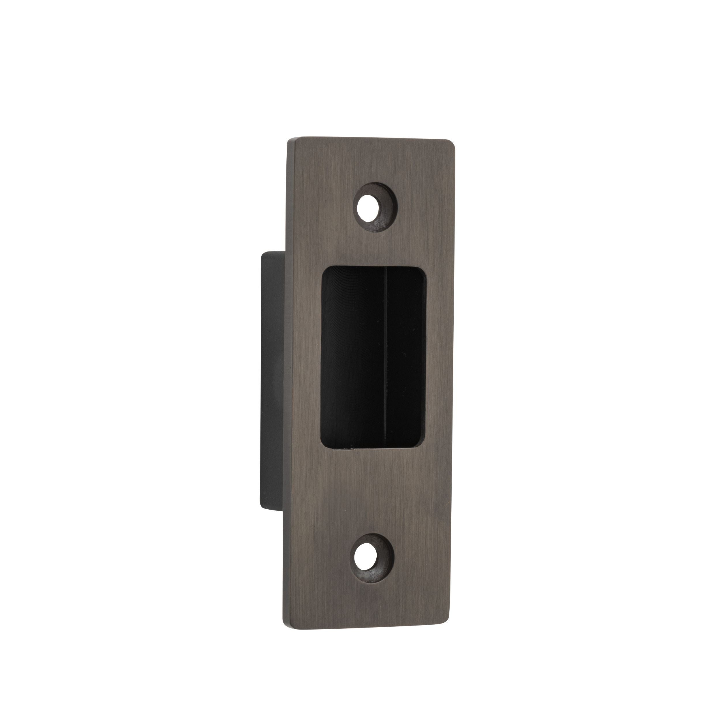 Iver Sliding Door Edge Pull Rectangular Signature Brass H76xW28mm