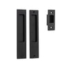 Iver Sliding Door Pull Rectangular Passage Kit Matt Black