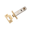 Iver Tube Latch Split Cam Hard Sprung 'T' Striker Brushed Brass Backset 70mm