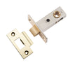 Iver Tube Latch Split Cam Hard Sprung 'T' Striker Polished Brass Backset 45mm