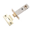 Iver Tube Latch Split Cam Hard Sprung 'T' Striker Polished Brass Backset 60mm