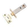 Iver Tube Latch Split Cam Hard Sprung 'T' Striker Polished Brass Backset 70mm