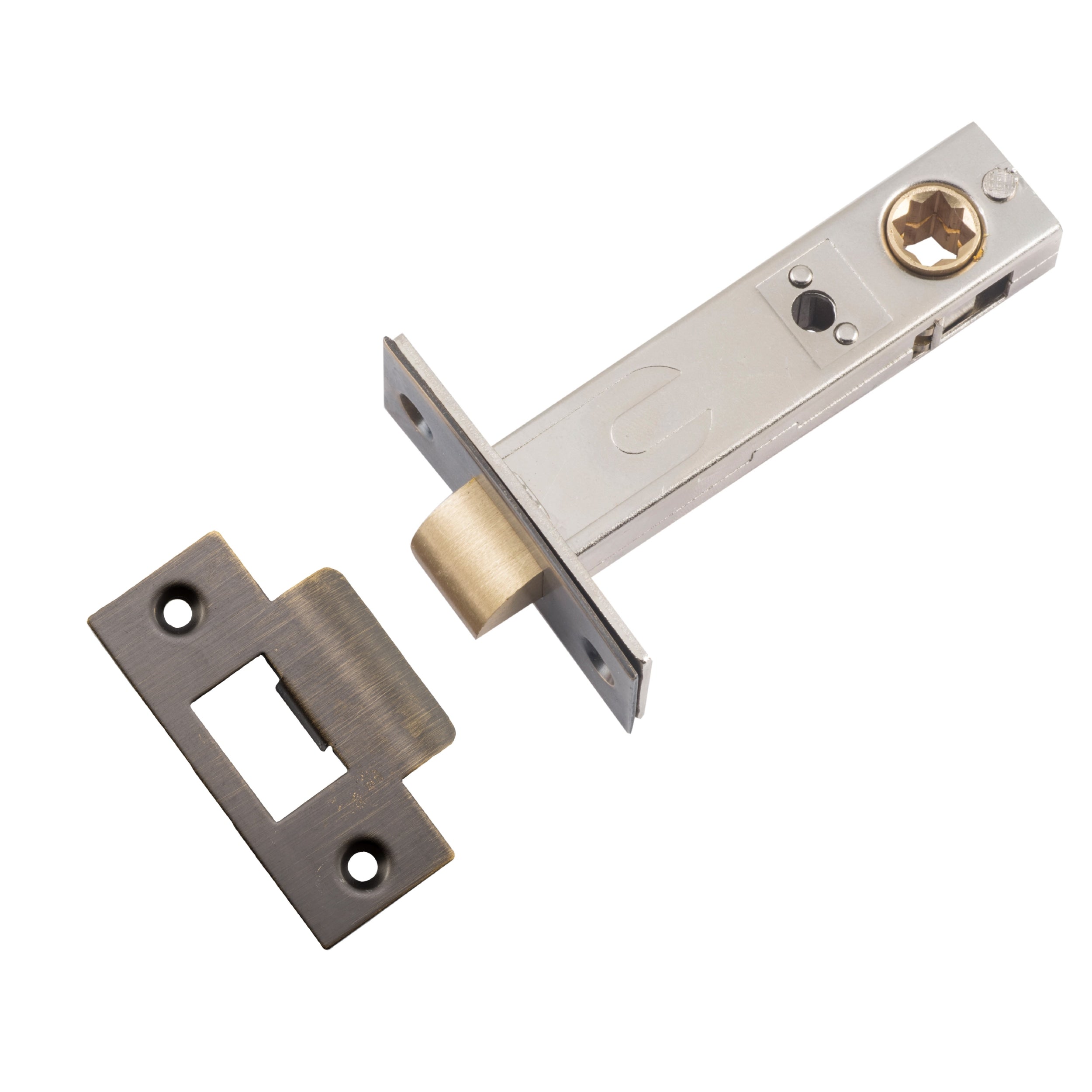 Iver Tube Latch Split Cam 'T' Striker Signature Brass Backset 70mm