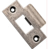 Iver Tube Latch Striker Universal 'T' To Suit Metal Door Frame Distressed Nickel W42xH70mm