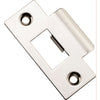 Iver Tube Latch Striker Universal 'T' To Suit Metal Door Frame Polished Nickel W42xH70mm