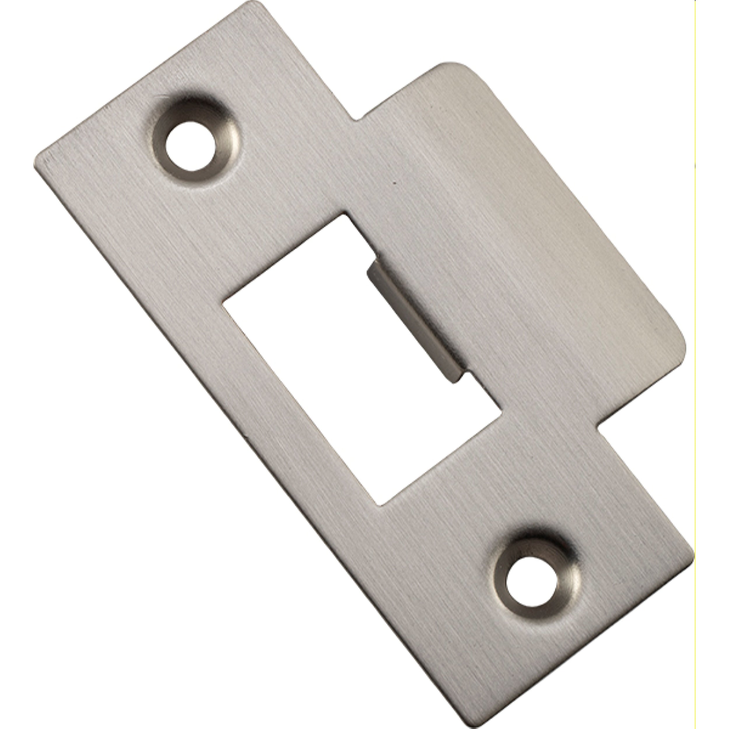 Iver Tube Latch Striker Universal 'T' To Suit Metal Door Frame Satin Nickel W42xH70mm