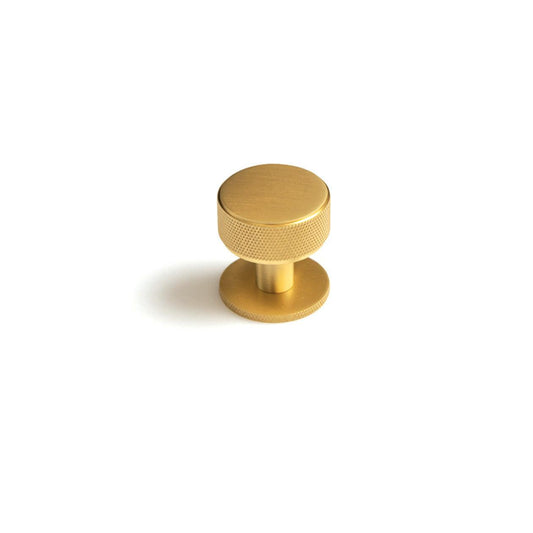 Momo Belgravia 35mm Round Cupboard Knob Brushed Satin Brass