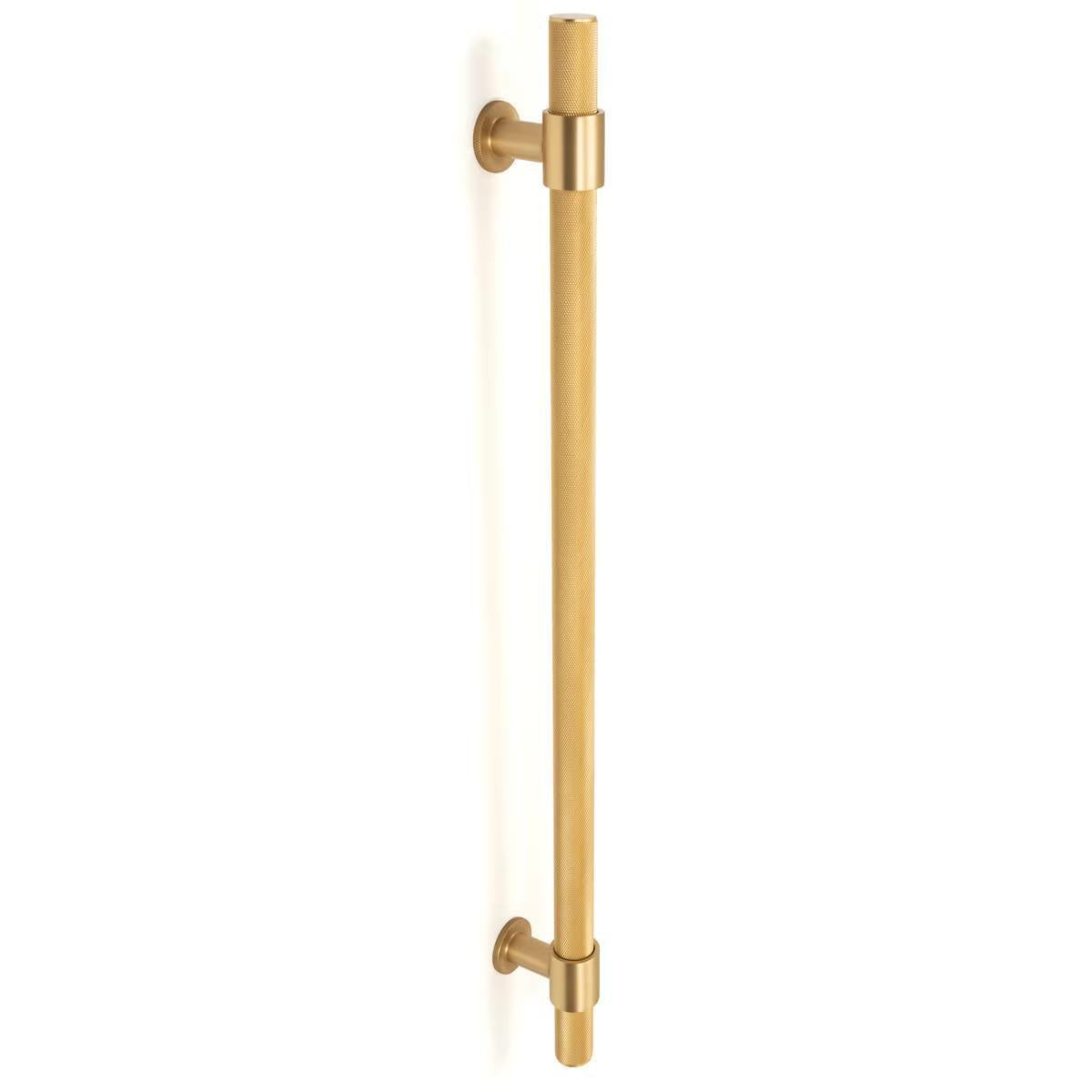 Momo Belgravia Entry Door Pull Handle Brushed Satin Brass