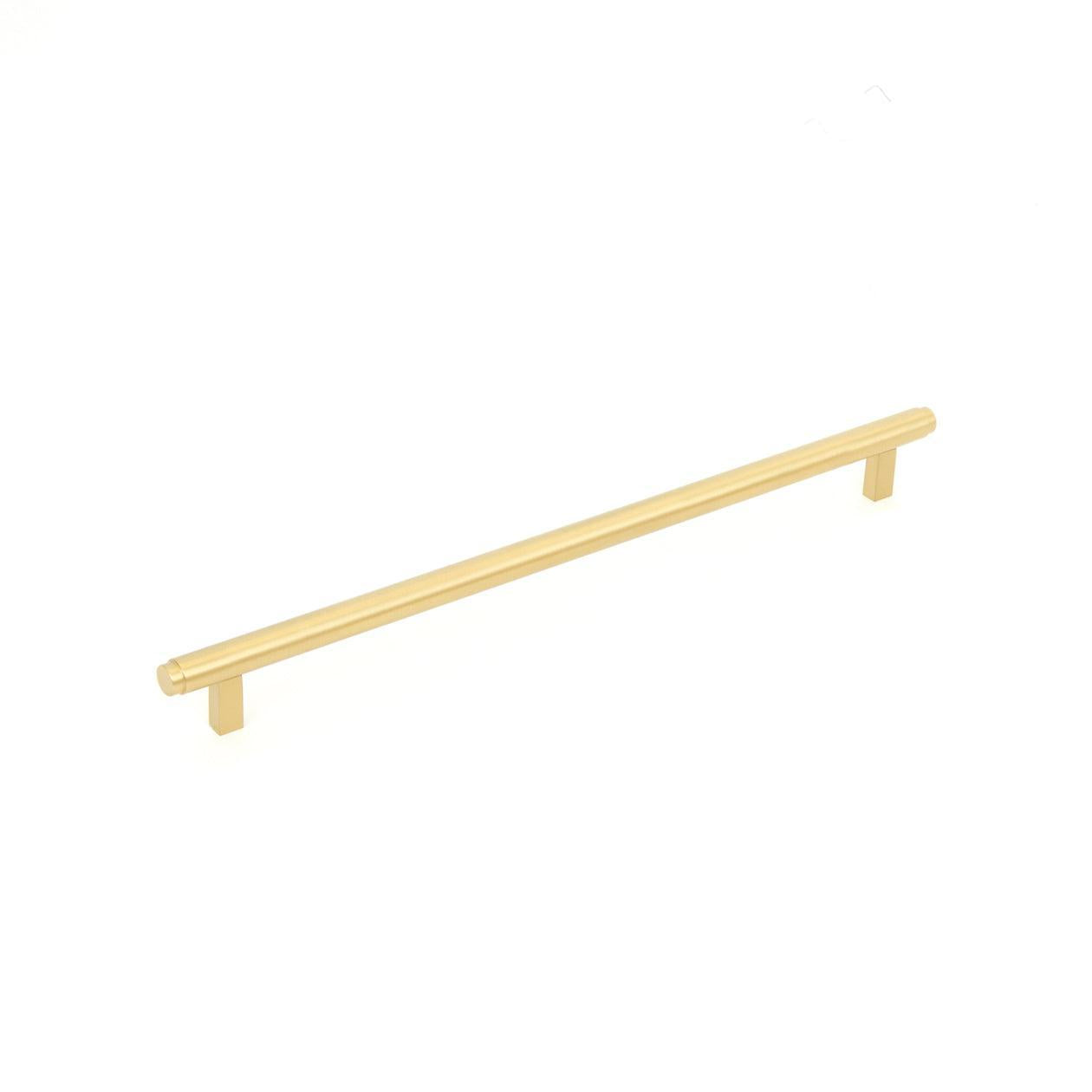 Momo Bellevue 320mm Plain Bar Cabinet Pull Handle Brushed Satin Brass