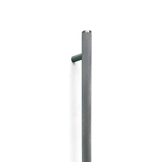 Momo Bellevue Knurled Door Pull Handle Dull Brushed Nickel