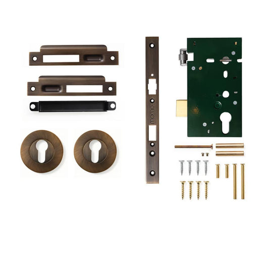 Momo Roller Mortice Entrance Set Bronze
