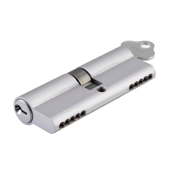 SDG Euro Cylinder Dual Function 5 Pin Brushed Chrome L80mm
