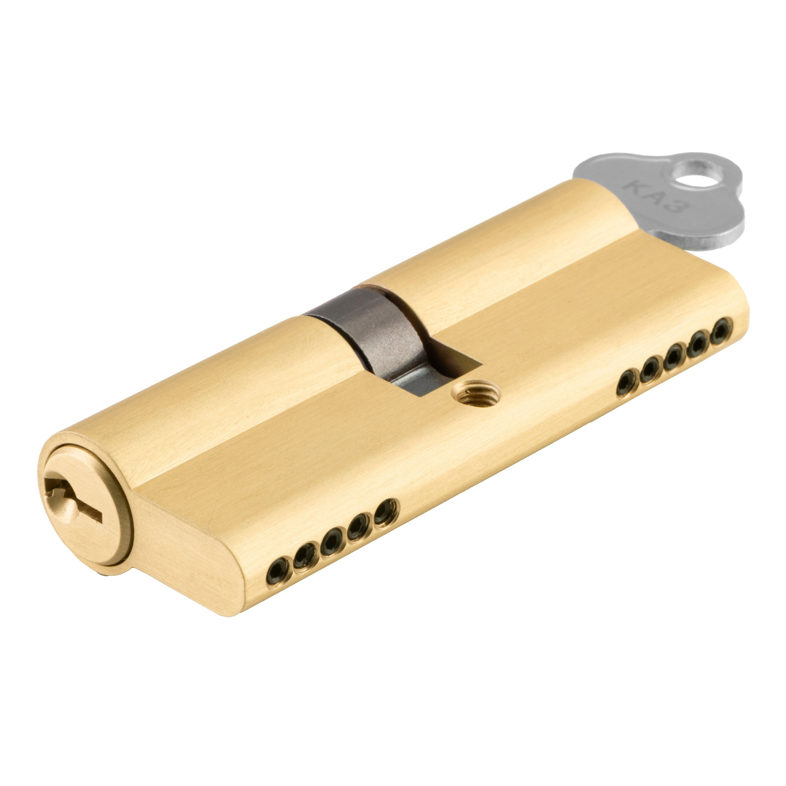 SDG Euro Cylinder Dual Function 5 Pin Brushed Gold PVD L65mm