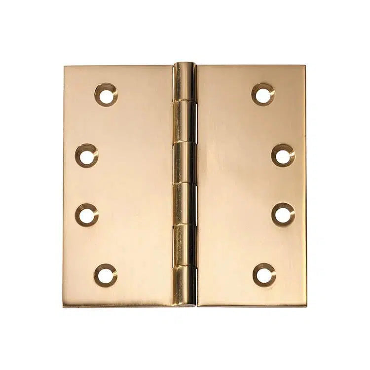 SDG Hinge Fixed Pin Polished Brass W100mm