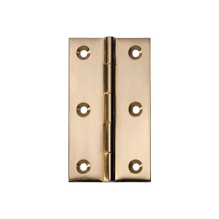 SDG Hinge Fixed Pin Polished Brass W50mm