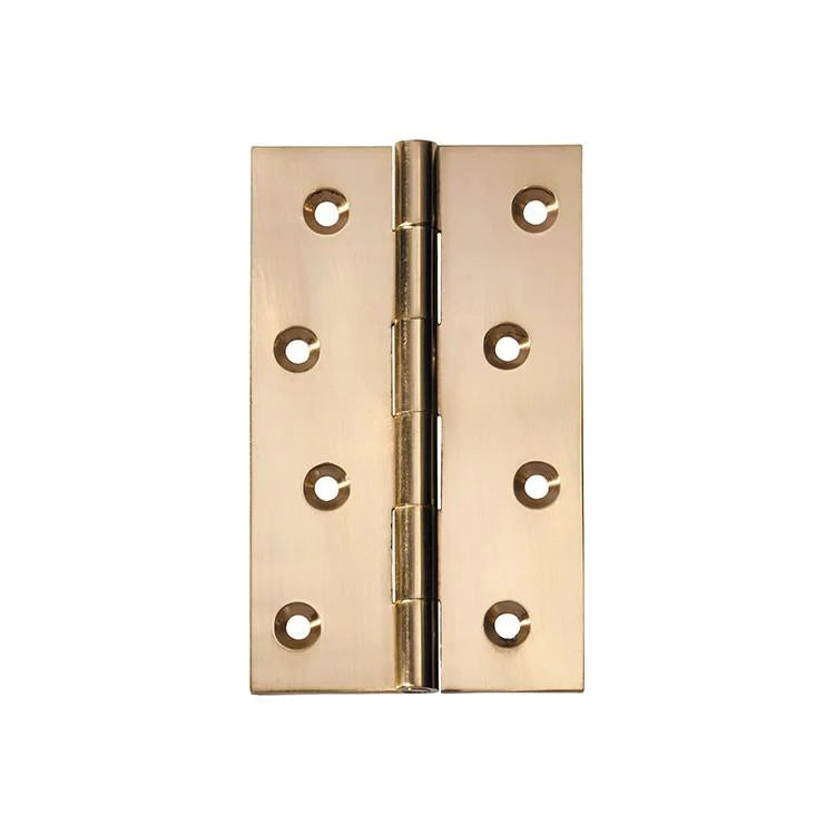 SDG Hinge Fixed Pin Polished Brass W60mm