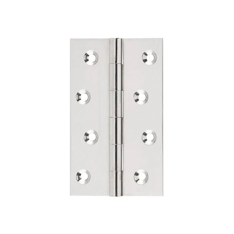 SDG Hinge Fixed Pin Polished Nickel W60mm