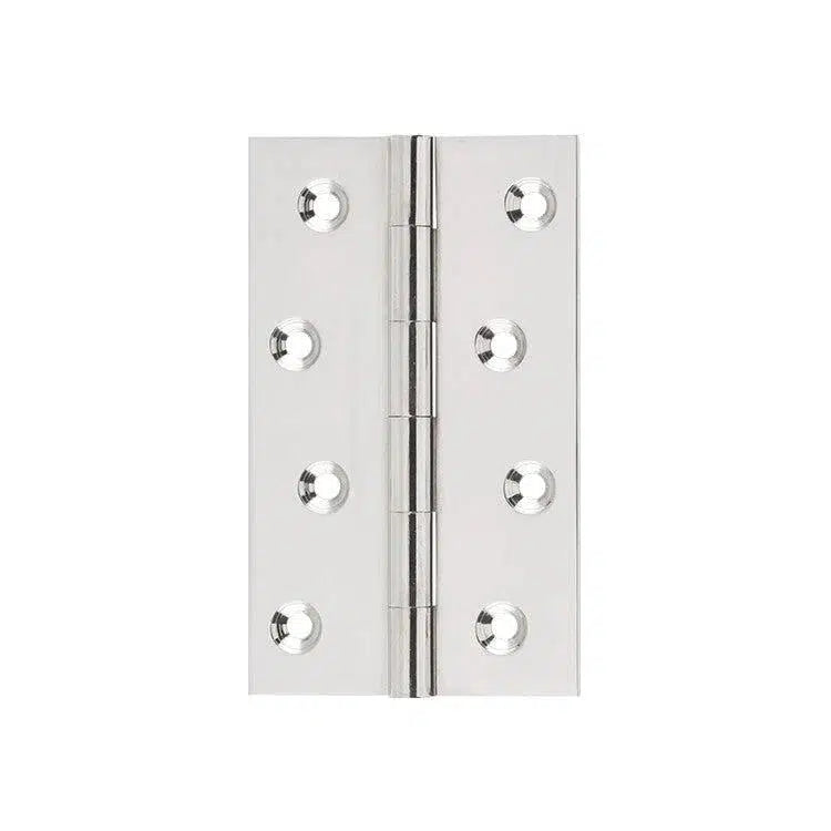 SDG Hinge Fixed Pin Polished Nickel W60mm