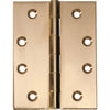 SDG Hinge Fixed Pin Unlacquered Polished Brass W75mm