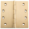 SDG Hinge Fixed Pin Unlacquered Satin Brass W100mm